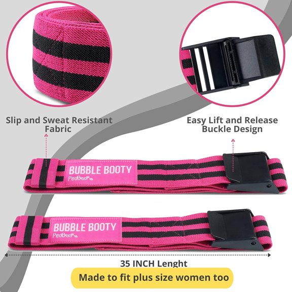 Blood Flow Restriction Bands for Women Glutes with 4-Week Booty Bands Exercise Guide, Bfr Booty Occlusion Bands for Women, Booty Bands Legs and Butt, Blood Restriction Workout Bands for Squats
