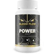 Blood Flow Stallion Power Pro - Circulation Knockout Pills Blood Flow Horse Salt Trick - Our Best Male Blood Flow Pills - Circulation Supplement for Men Blood Flow Natural Circulation Supplements