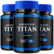 Blood Flow Titan Pro for Men Advanced Blood Support Vitamin Supplement 180 Capsules