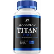 Blood Flow Titan for Men Capsules – BloodFlow Titan Vitamin Complex Pills, Energy, 1 Pack, 60 Capsules