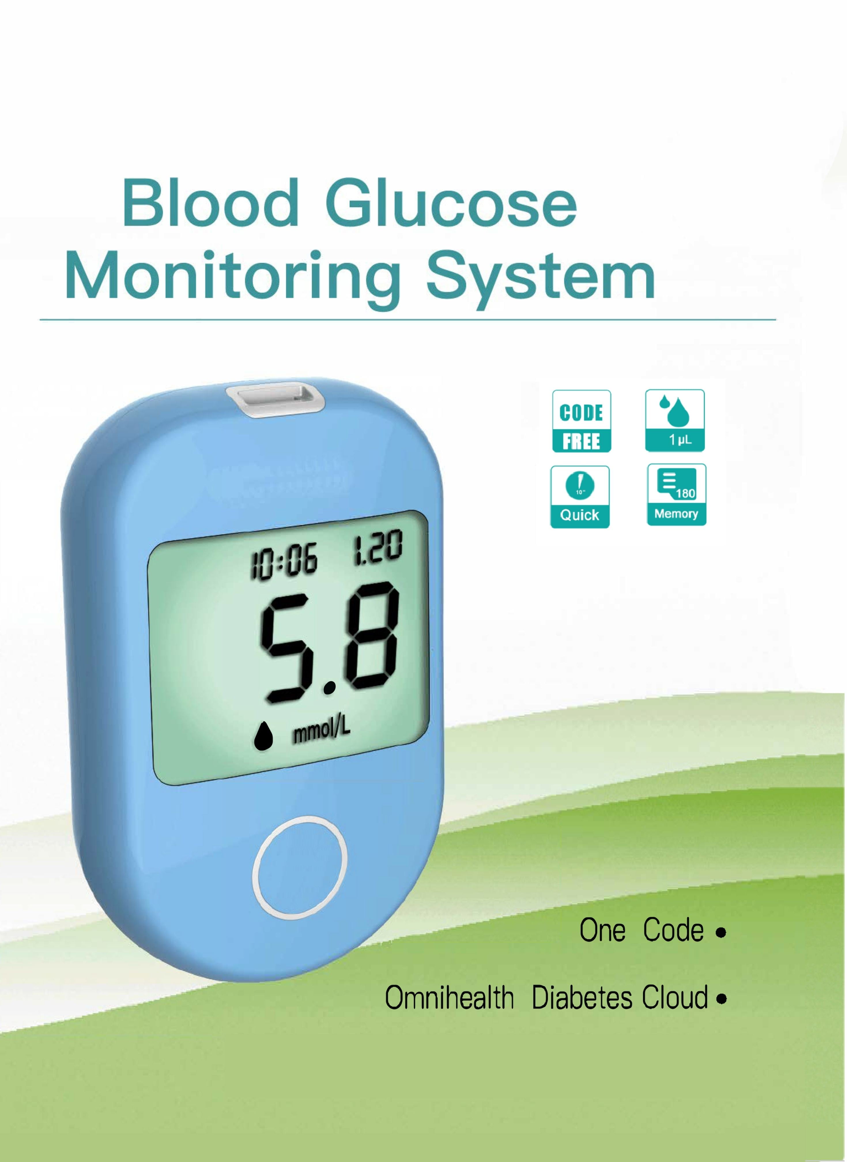Carejoy Electronic Glucometer Blood Glucose Monitor Diabetes W/50 strips  Lancet