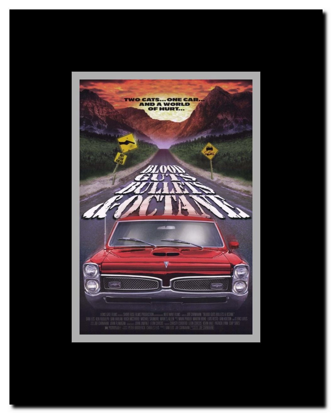 Blood Guts Bullets and Octane Framed Movie Poster