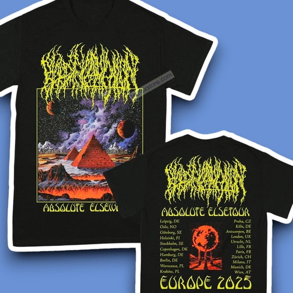 Blood Incantation Absolute Elsewhere Tour 2025 Shirt, Unisex Short Sleeve T-shirt