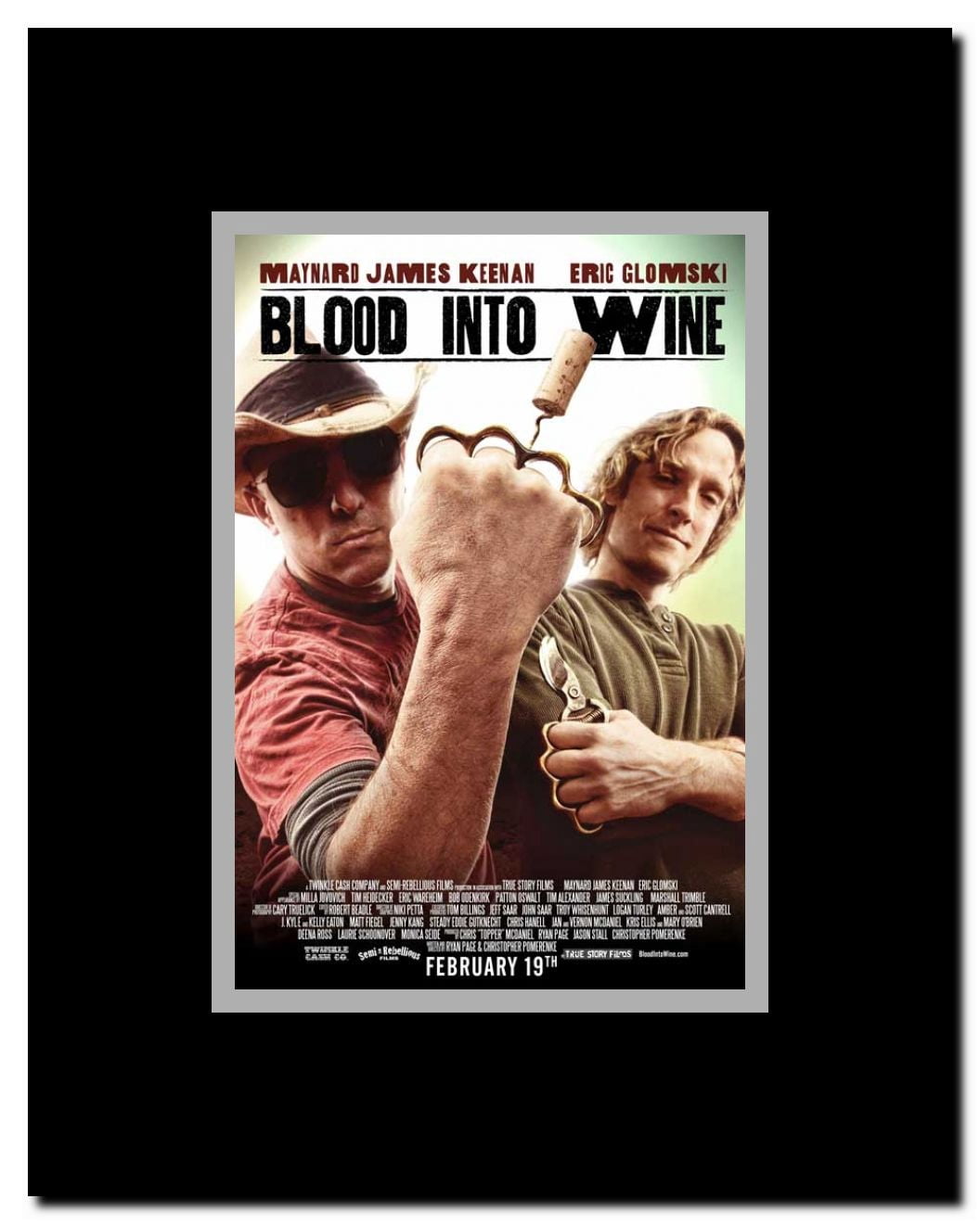 Blood Into Wine Framed Movie Poster