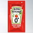thumbnail image 1 of Blood Ketchup: Blood Type O+ Poster Wall Art, Modern Wall Decor, 24x36 UNFRAMED, 1 of 3