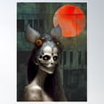 thumbnail image 1 of Blood Moon Lover Poster Wall Art, Modern Wall Decor, 16x24 UNFRAMED, 1 of 3