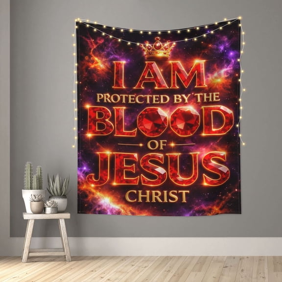 Blood Of Jesus Christ Tapestry Indian Wall Hanging Decorative Tapestry For Bedroom Living Room Dorm Room 60 x 51 inch