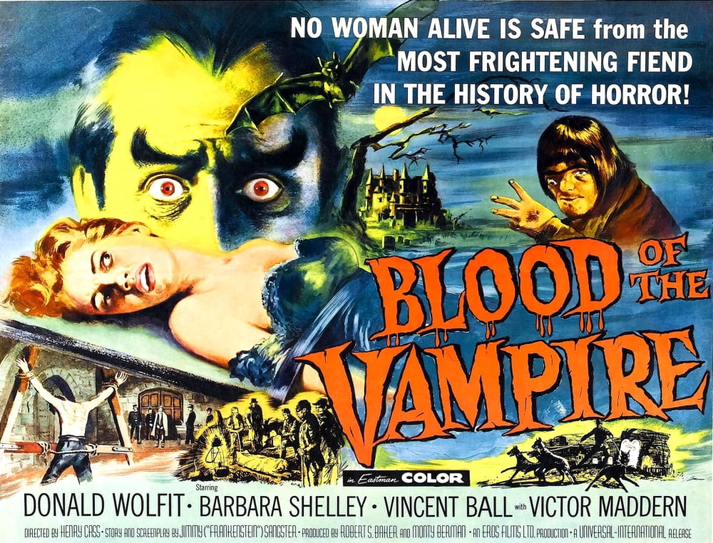 Blood Of The Vampire Canvas Art - (28 x 22)