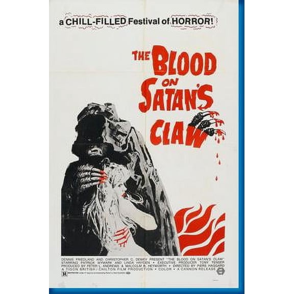 Blood On Satans Claw Movie Poster Art Poster 24x36 Unframed, Age: Adults, Rectangle Best Posters