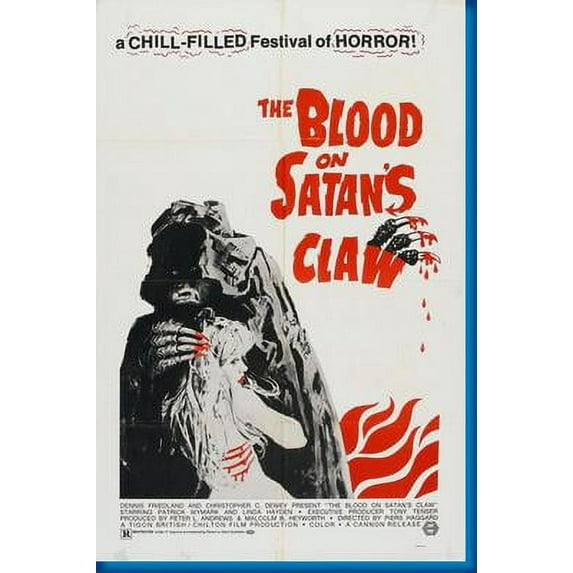 Blood On Satans Claw Movie Poster Art Poster 24x36 Unframed, Age: Adults, Rectangle Best Posters