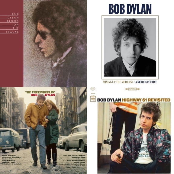 Blood On The Tracks (150G/Dl Insert) & Highway 61 Revisited & Mixing Up The Medicine & Freewheelin Bob Dylan (140G/Dl Code) [LP Vinyl Bundle]