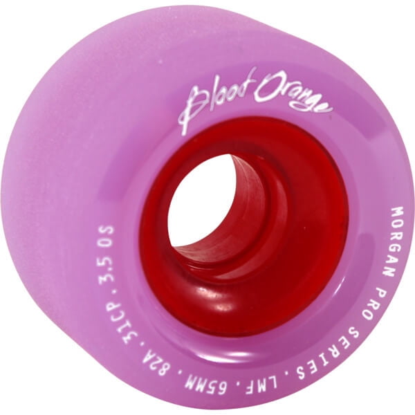 Lavander Colored Rims Blood Orange Liam Morgan Pro Series Lavender Skateboard Wheels - 65mm ...