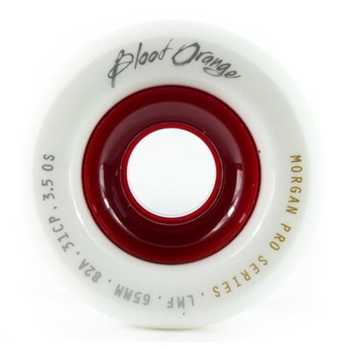Blood Orange Morgan 65mm 82a White Red Wheels - The