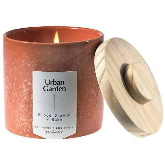 Blood Orange and Sake Aromatique Urban Garden Speckled Ceramic Scented Candle