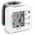 thumbnail image 1 of Wrist Blood Pressure Monitor for Home Use, Wrist Digital BP Machine Cuff with LED Backlit Display, Voice Broadcast, 2 * 99 Memory Storage for 2 Users with Carrying Case, 1 of 6