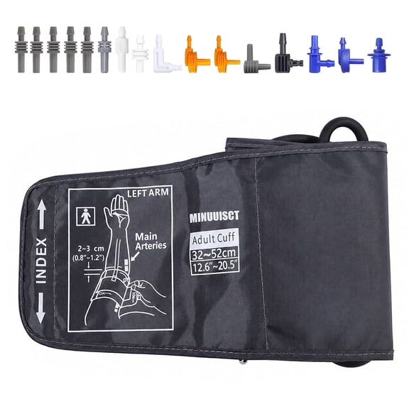 Blood Pressure Cuff with 16 Connectors, Universal Compatible with Most Electronic Sphygmomanometers, Comfortable to Wear(12.6-20.5in)