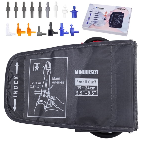 Blood Pressure Cuff with 16 Connectors, Universal Compatible with Most Electronic Sphygmomanometers, Comfortable to Wear(5.9-9.5in)