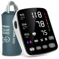 thumbnail image 1 of Blood Pressure Machine, Automatic Upper Arm Blood Pressure Monitor with Large Cuff 4.5 in Backlit Adjustable Large Font Screen, 9-17 inches Cuff, arrhythmia and Home, 1 of 8
