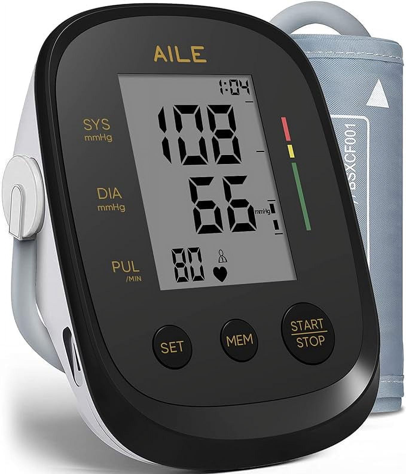 Blood Pressure Monitor,AILE Blood Pressure Machine Upper Arm Large Cuff ...