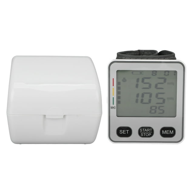 Blood Pressure Monitor Automatic LCD Display Voice Function Small Digital Wrist Sphygmomanometer