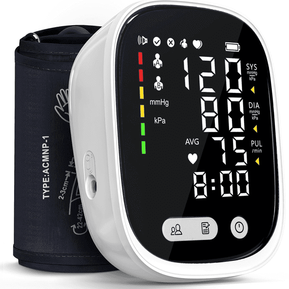 Led Bp Set Blood Pressure Monitor FDA Large LED Display BP Machine Adjustable Cuff ...