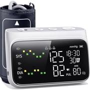 MMIZOO Upper Arm Blood Pressure Monitor, 2-User with 110 Reading Memory per User, Adjustable Cuff, LED Display