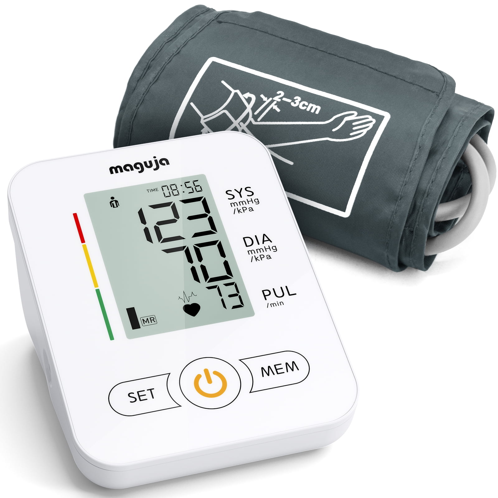  Blood Pressure Monitor,maguja Blood Pressure Machine,BP Monitor  Automatic Upper Arm Digital with 8.66” to 16.54”（22-42cm Blood Pressure Cuff  for Home Use : Health & Household