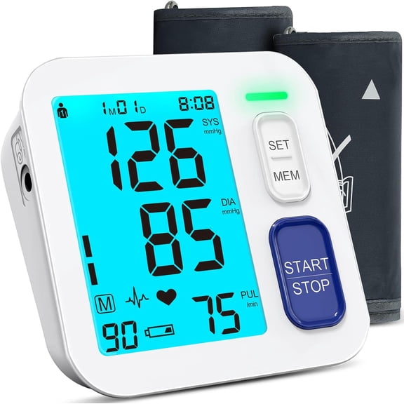Blood Pressure Monitors for Home Use, Large LCD Display Blood Pressure Cuff Upper Arm