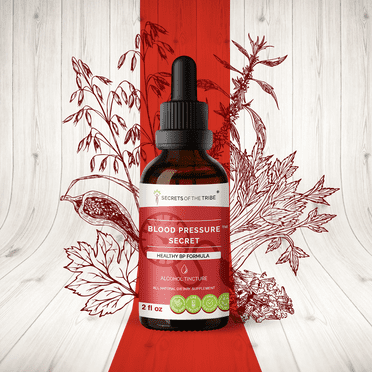 Blood Pressure Secret Alcohol Extract, Tincture, Hawthorn, Celery, Cardamom, Motherwort, Oatstraw, Cayenne. Healthy BP Formula 2 oz