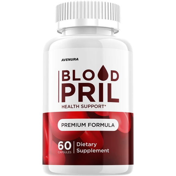 Blood Pril Capsules – BloodPril Pills Natural Blend Advanced Formula for Health Support, 1 Pack, 60 Capsules