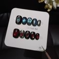 [Blood Pupil Galaxy Nail] Deep Sea Galaxy Blue Blood Red Double Cat Eye ...