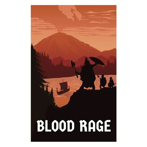 Blood Rage Board Game Poster Print Home Decor Office Wall Art Living Room Decor, Paper Poster Only