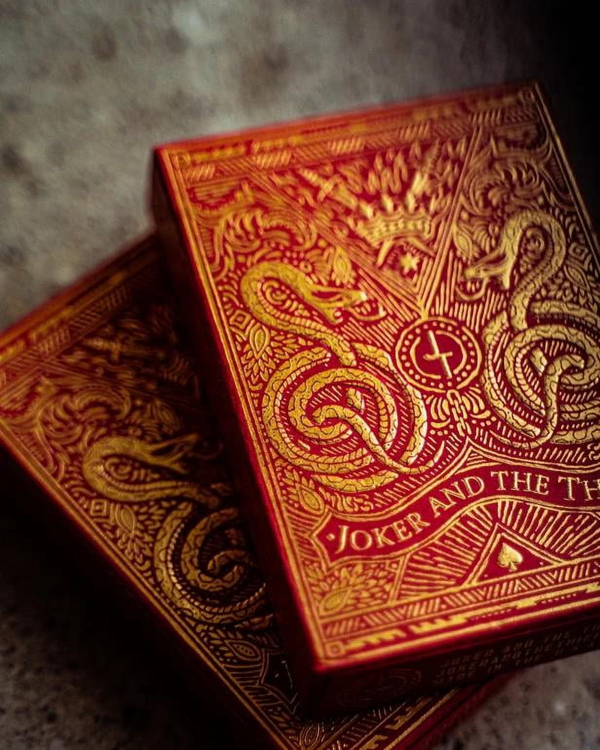 Blood Red Edition (V2 2019) Playing Cards by Joker and the Thief