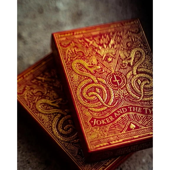 Blood Red Edition (V2 2019) Playing Cards by Joker and the Thief