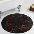 thumbnail image 1 of Blood Round Carpet Circle Rug Outdoor Patio Area Rug Washable Large Area Rugs Hallway Room Decor Fitness Mats, 1 of 8