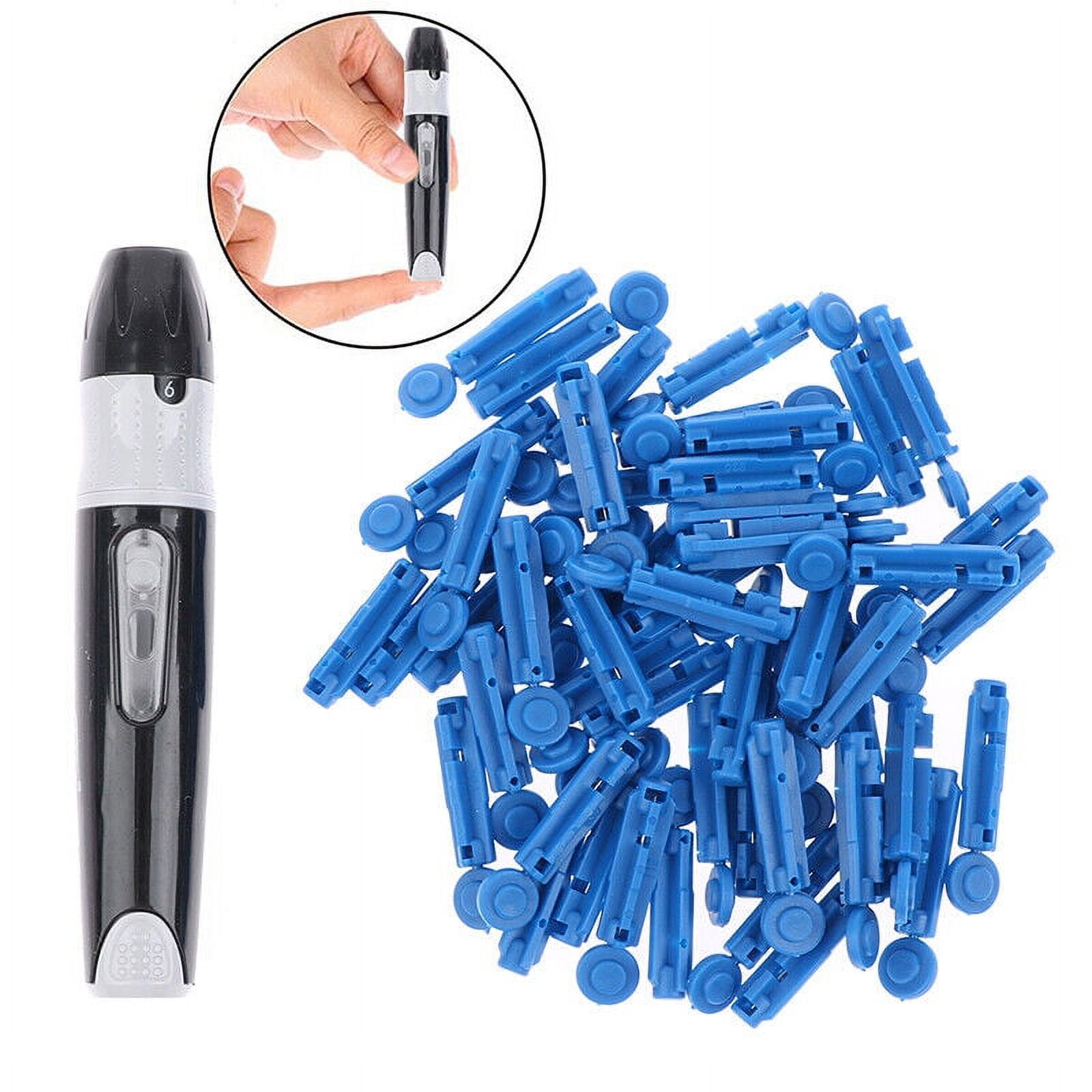 Blood Sampling Pen Lancet Pen Adjustable Glucose Lancing Device+50pcs