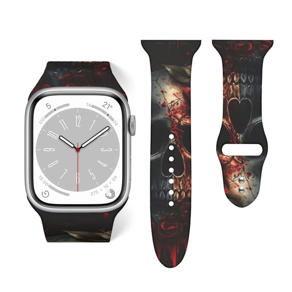 blood-skull-roses-soft-silicone-sport-band-38mm40mm-wristband-for-apple