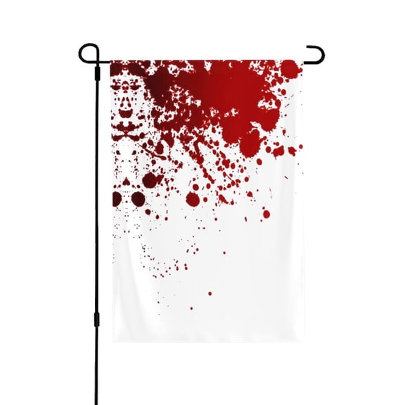 Blood-Splatter-Pattern House Flag 28 X 40 Inch Garden Flag Decorative House Yard Double Sided Flag For Decoration