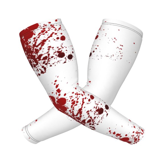 Blood Splatter Sports Compression Arm Sleeves Football Baseball Basketball Cycling Tennis For Men Women