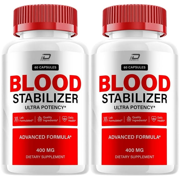 Blood Stabilizer Capsules – BloodStabilizer, All Natural Glycogen Support, 2 Pack, 120 Capsules