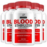 Blood Stabilizer Capsules   BloodStabilizer, All Natural Glycogen Support, 5 Pack, 300 Capsules