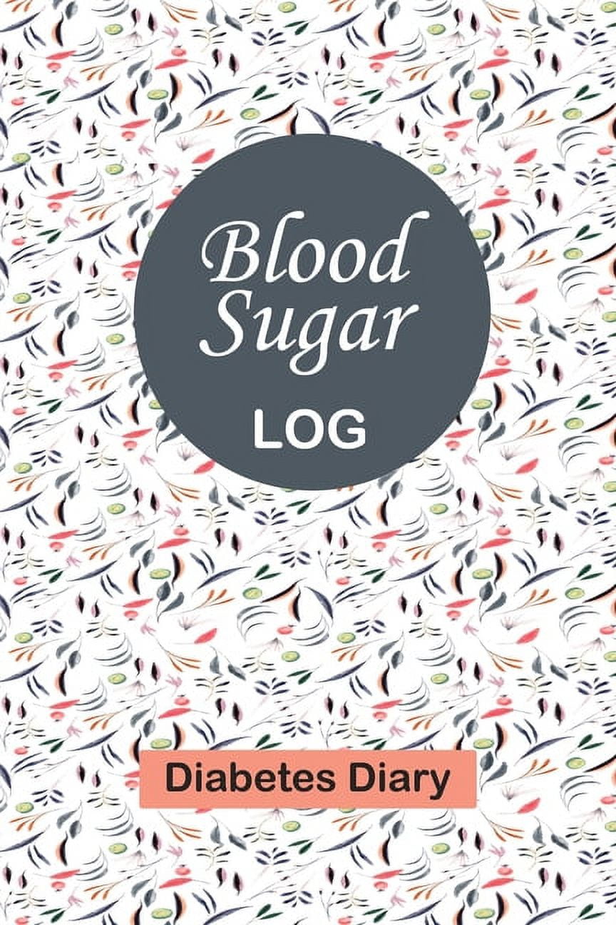 Blood Sugar Log Professional Diabetic Diary Glucose Monitoring