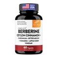 thumbnail image 1 of Blood Sugar Support Complex Supplement | Supports Healthy Blood Sugar Levels Already Within Normal Range | With Berberine, Cinnamon, Chromium, Turmeric, Apple Cider Vinegar, Bitter Melon, 60 Capsules, 1 of 10
