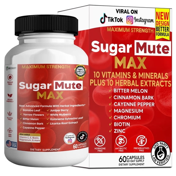 GreenVify Sugar Mute Max Daily Glycemic & Metabolic Support Formula