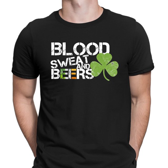 Blood Sweat And Beers Ireland Irish Rugby Mens Womens Boys TShirts Tee