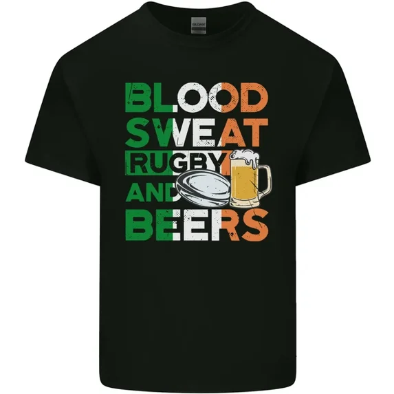 Blood Sweat Rugby And Beers Ireland Mens Womens S-5XL T-Shirt - Walmart.com