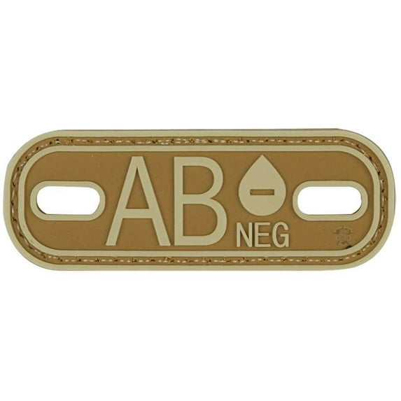 Blood Type AB Negative PVC Patch