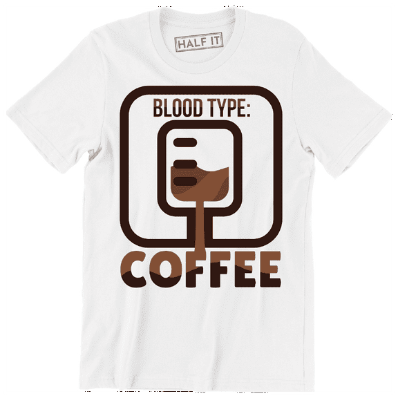 Blood Type Coffee - Funny Drink Drinking Caffeine Lover Men's T-Shirt