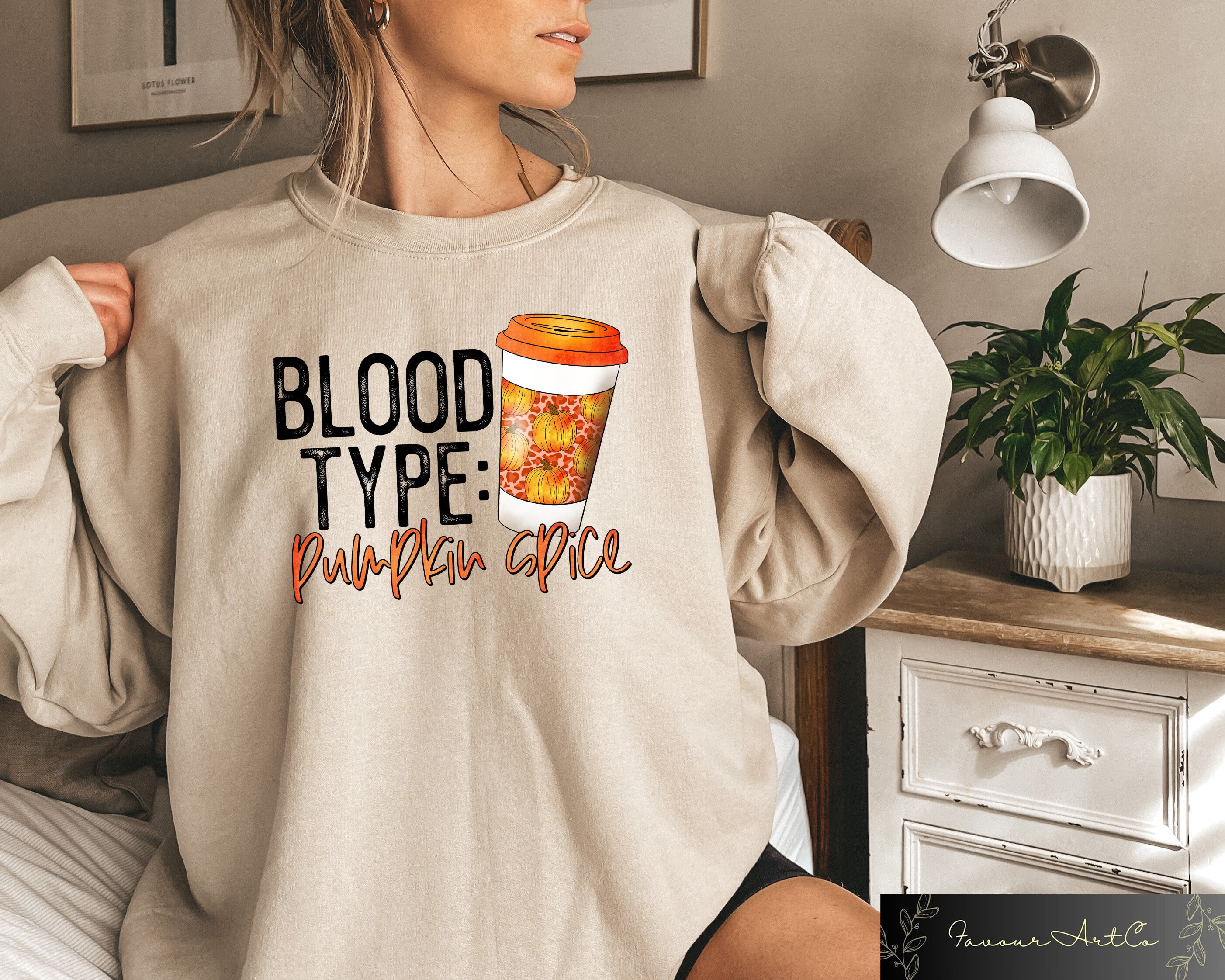 Blood Type Pumpkin Spice Shirt, Funny Thanksgiving Shirt, Pumpkin Spice