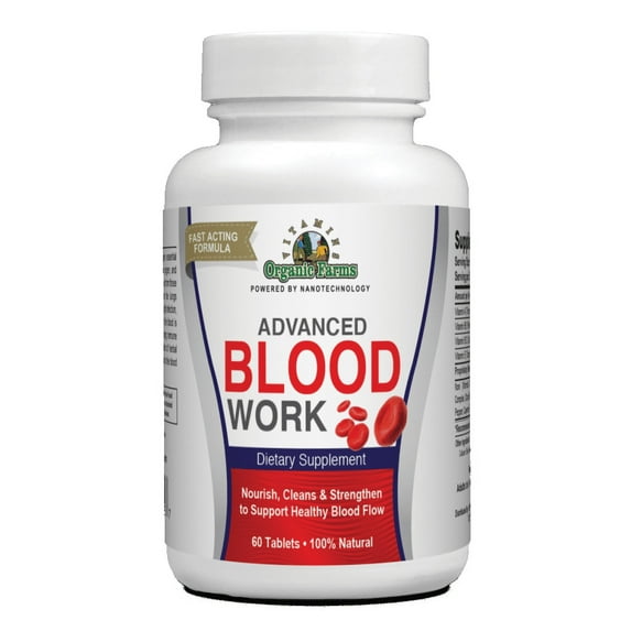 Blood Works - 60 Tablets - Improves Circulation - 100% Natural Dietary Supplement